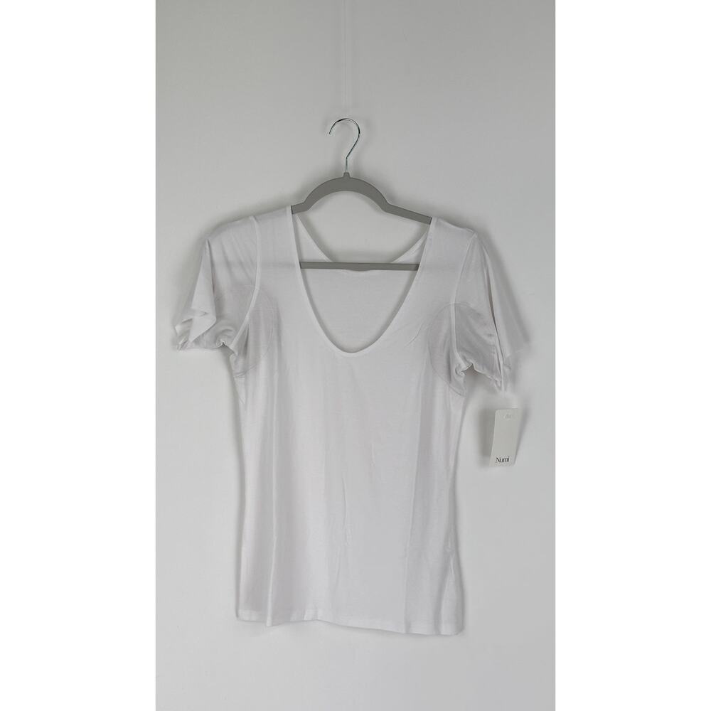 Numi The Signature Undershirt White Womens Size Large New Short Sleeve